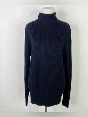 Vintage Gap Black Ribbed Turtleneck Sweater